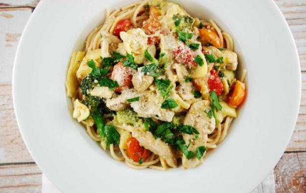 Artichoke Chicken Pasta