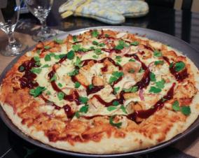 BBQ Chicken Grits Pizza