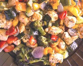 Baked Chicken and Veggies