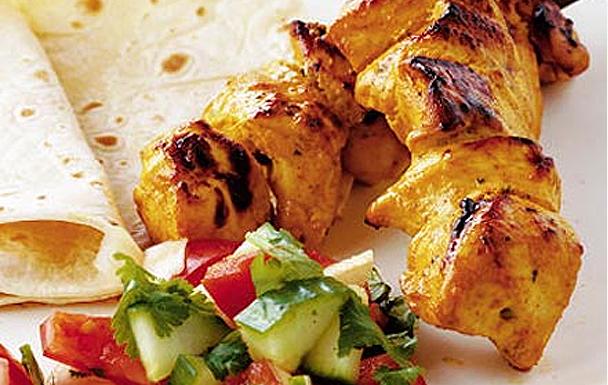 Chicken tikka skewers