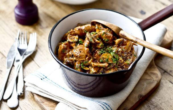 Chicken and Mushroom Stew Recipe