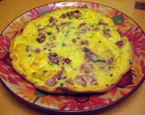 Crispy Prosciutto and Scallion Frittata