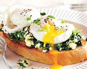 Easy and healthy Feta Kale Eggs recipe