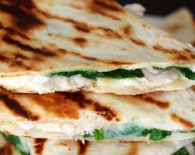 Grilled Chicken and Spinach Quesadillas