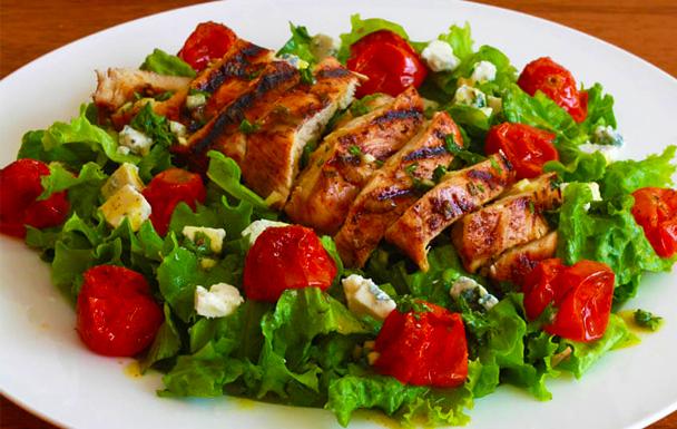 Grilled Chicken and Tomato Salad