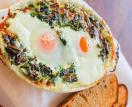 Healthy Veg baked eggs