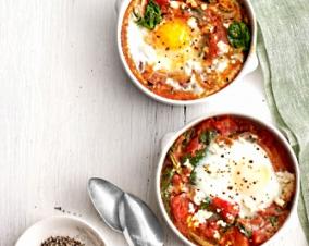 Healthy and delicious Baked Eggs with Shredded Chicken and Salsa recipe