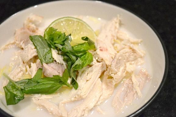Healthy and delicious Poached Chicken Soup With Coconut Milk and Vegetables recipe