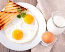 Healthy breakfast Fried Eggs low fat recipe