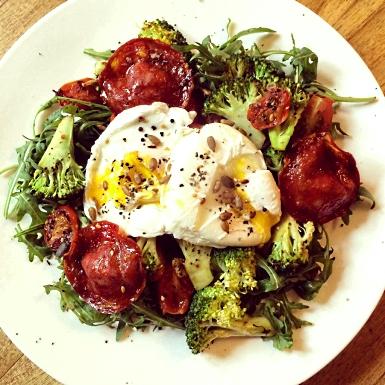 Healthy breakfast Poached eggs Recipe