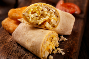 Muesli and Berry Egg Wrap