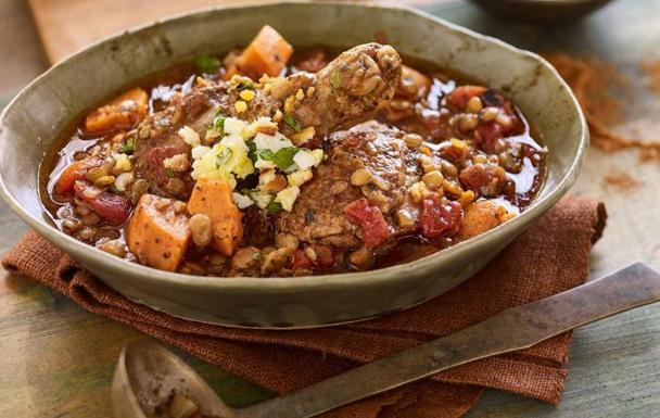 North African chicken with honey and saffron