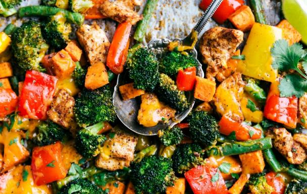 One Pan Healthy Chicken and Veggies