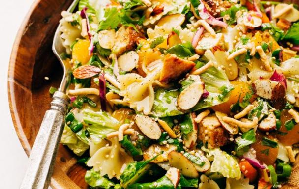 Sesame Ginger Chicken Pasta Salad Recipe