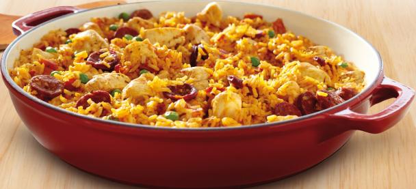 Simple chicken paella
