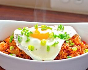 Spicy Fried Rice with Sunny-Side Egg recipe