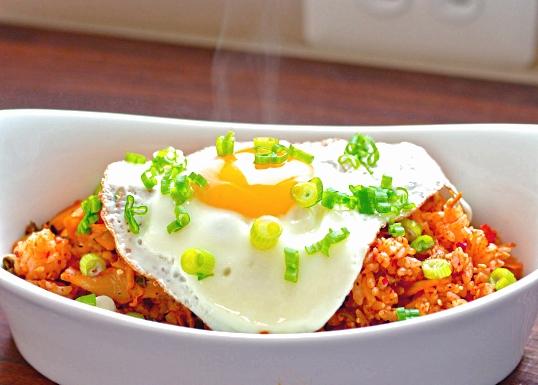 Spicy Fried Rice with Sunny-Side Egg recipe