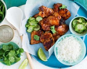 Sticky lime and ginger chicken