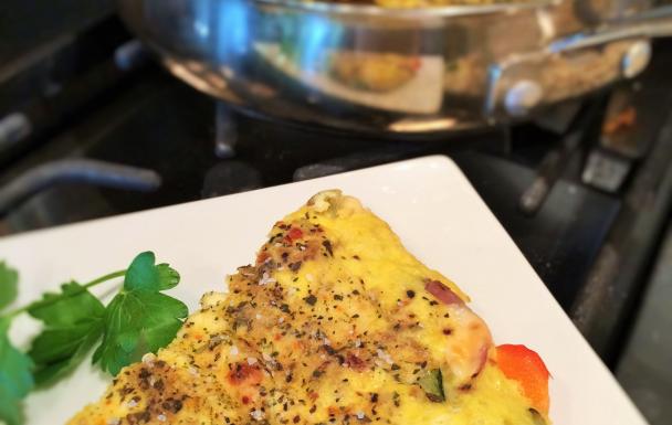 Summer Egg and Veggie Bake with Cheese