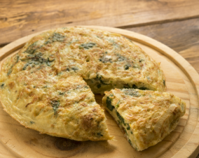 Spinach and Goat Cheese Frittata