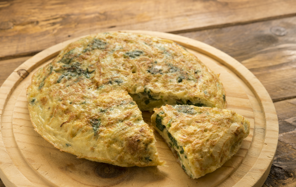 Spinach and Goat Cheese Frittata