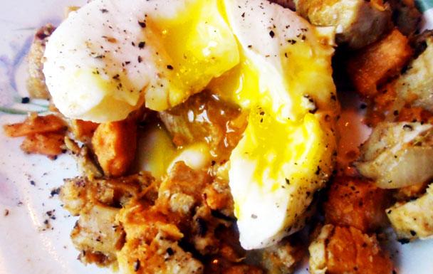 Chicken Hash with Eggs