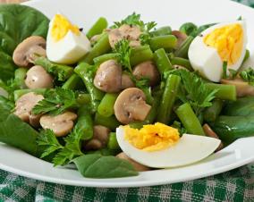 Egg Mushroom Salad