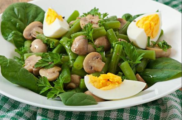 Egg Mushroom Salad