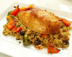 Roasted Curried Chicken with Couscous